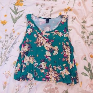 Loose Bright Floral Tank